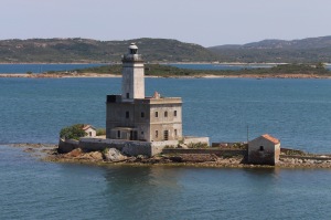 Lighthouse on Isola della Bocca (Island of the Mouth).